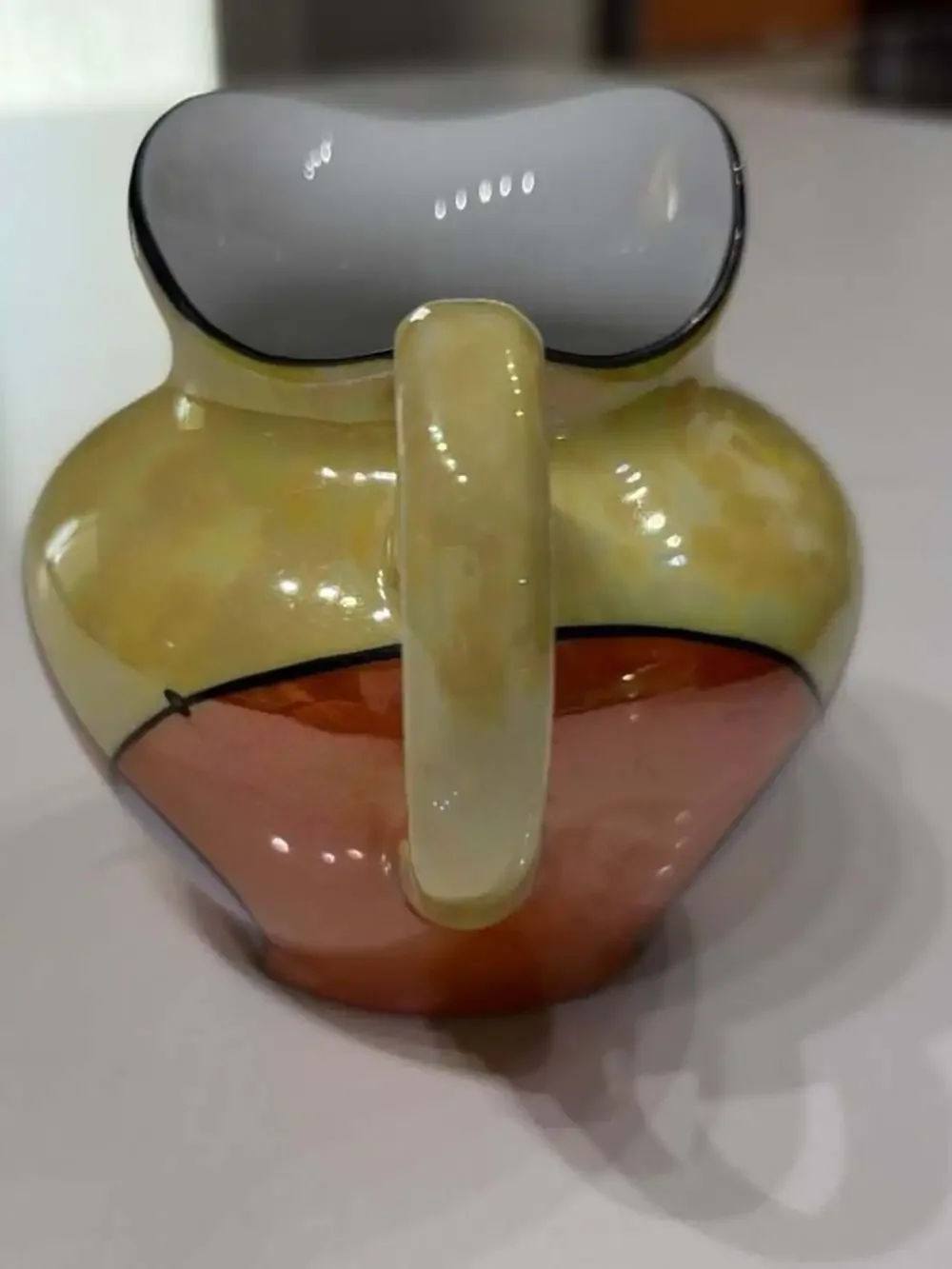 Creamer Pitcher C.T. Altwasser Silesia Art Deco Lusterware Geometric 4